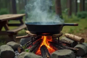 Cast Iron Camping Guide: How to Cook Over Fire and Outdoors Like a Pro