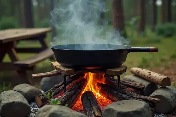 Cast Iron Camping Guide: How to Cook Over Fire and Outdoors Like a Pro